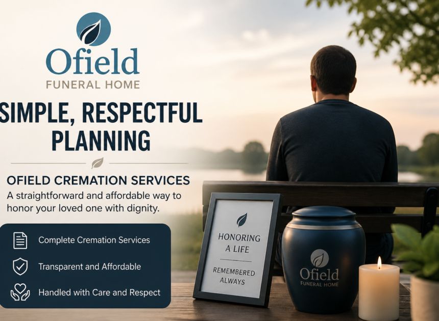 Simple and Respectful Planning with Ofield Cremation Services